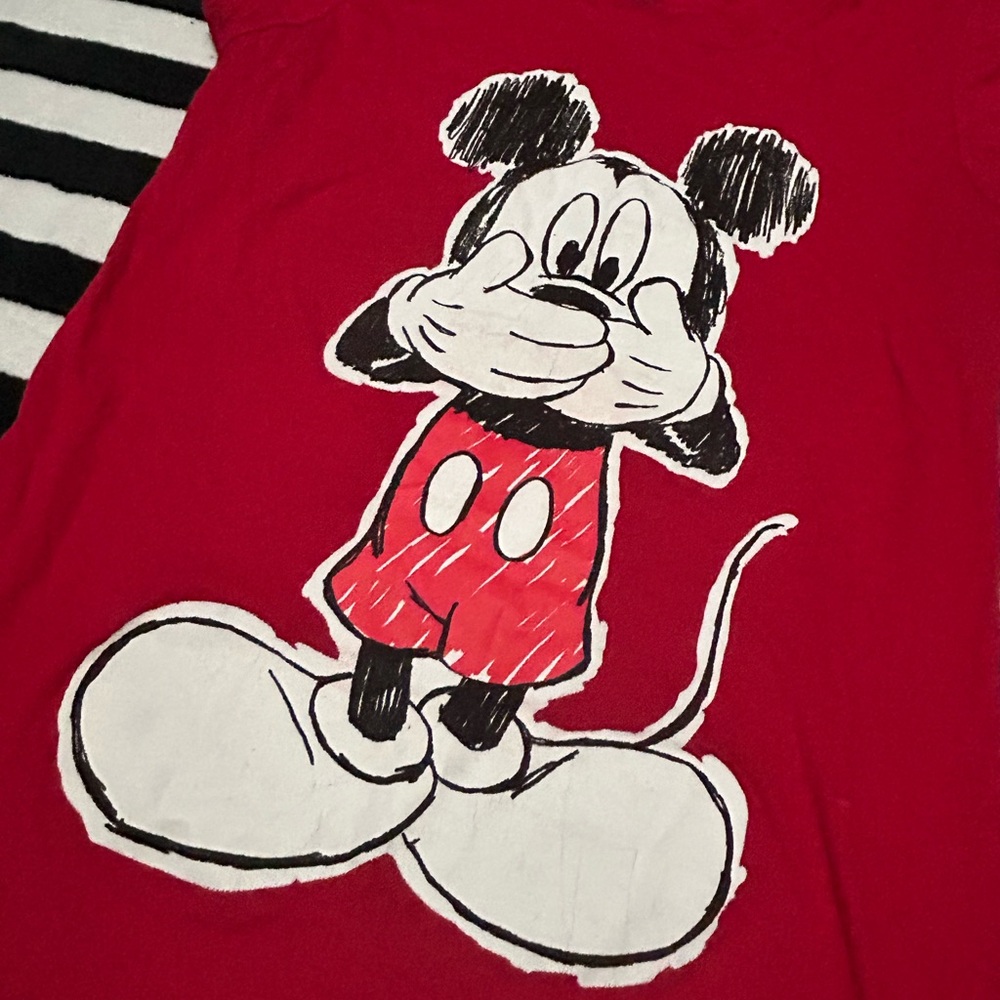 Disney Red Tee with Iconic Character Design - Picture 2 of 4